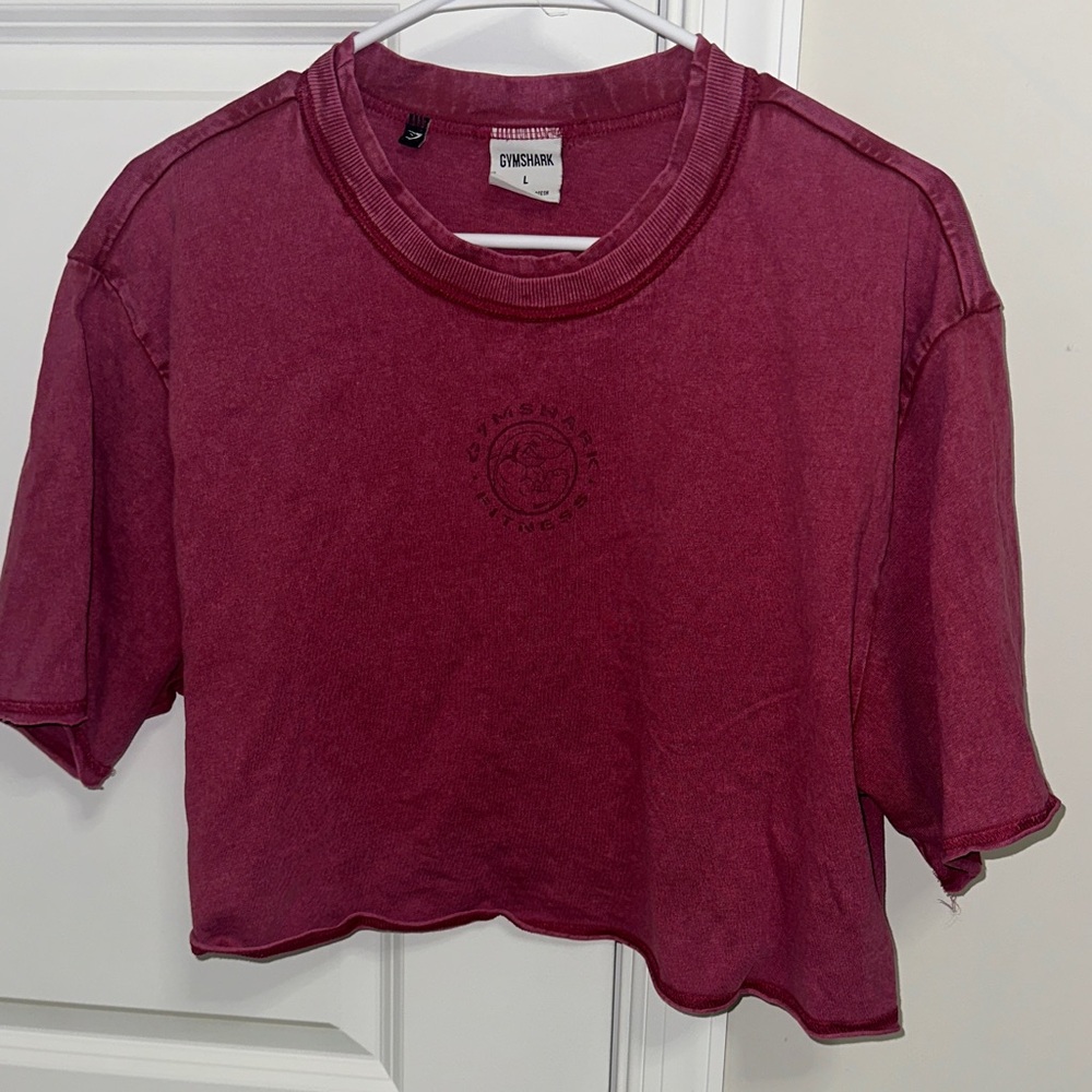 Gymshark Legacy Washed Crop Top - Raspberry Pink